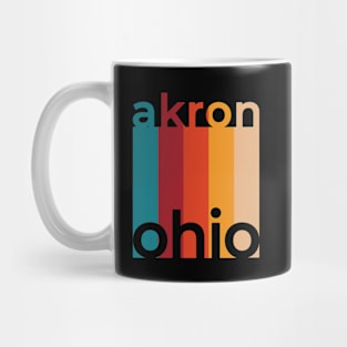 Akron Ohio Retro Mug